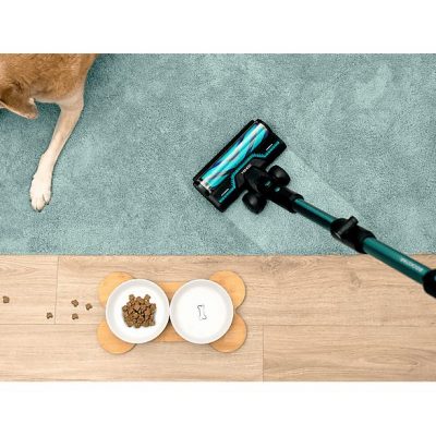 Aspirador escoba - Cecotec RX50 Pet Flex, 300 AW, 780 W, 90 min, Cepillo HairLess, Tubo flexible, Kit completo, Negro/Azul