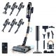 Aspirador escoba - CECOTEC RZ90 AI AquaPet Flex Connected, 850 W, Potencia de succión 310 AirWatt, Depósito 0,6 l, Autonomía 120 min, Gris