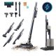 Aspirador escoba - Cecotec Scoba 3000 Station 2 en 1 ultraligero con base de autovaciado, 210 W, 20 kPa, Autonomía 40 min, Cepillo Jalisco, Azul