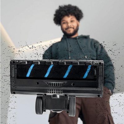 Aspirador escoba - Cecotec Scoba 3000 Station 2 en 1 ultraligero con base de autovaciado, 210 W, 20 kPa, Autonomía 40 min, Cepillo Jalisco, Azul