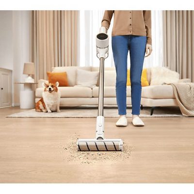 Aspirador escoba - DREAME R10, 25,2 V, Potencia de succión 120 AirWatt, Depósito 0,6 l, Autonomía 60 min, Blanco