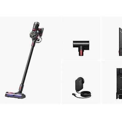 Aspirador escoba - Dyson  V8™ Cyclone, Potencia succión 150 W, Autonomía 60 min, Accesorios, Negro