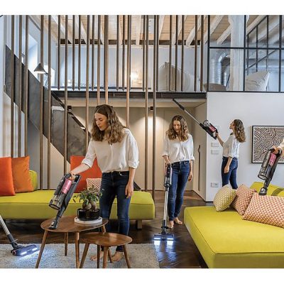 Aspirador escoba - HOOVER 39400998, 21,6 V, Potencia de succión 61 W, Depósito 0,7 l, Autonomía 30 min, Gris