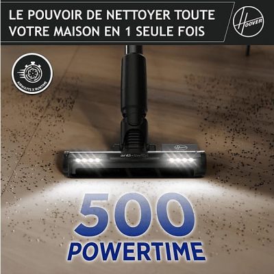 Aspirador escoba - HOOVER 39401036, 165 W, Potencia de succión 165 AirWatt, Depósito 1 l, Autonomía 40 min, Azul