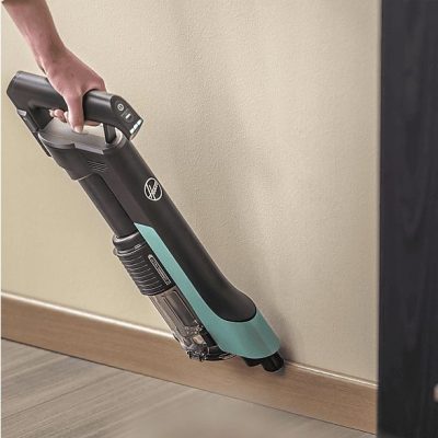Aspirador escoba - HOOVER 39401036, 165 W, Potencia de succión 165 AirWatt, Depósito 1 l, Autonomía 40 min, Azul