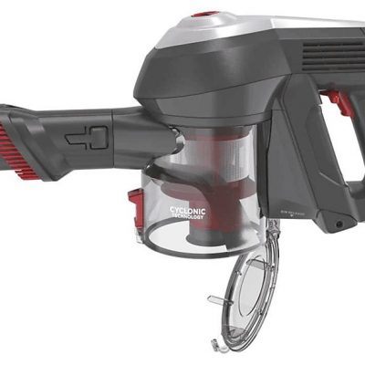 Aspirador escoba - HOOVER H-FREE HF122GPT, 170 W, Potencia de succión 170 W, Depósito 0,9 l, Autonomía 40 min, Rojo Metálico