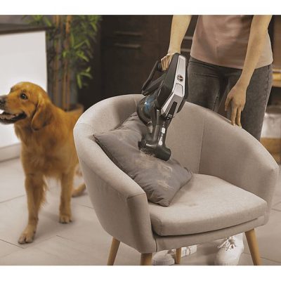 Aspirador escoba - HOOVER HF322TP 011, 240 W, Potencia de succión 240 W, Depósito 0,7 l, Autonomía 40 min, Gris Obsidiano & Azul Skyfall
