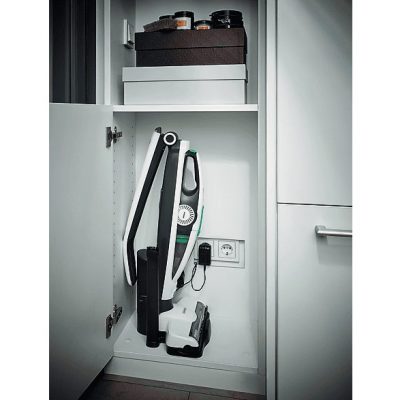 Aspirador escoba - LEIFHEIT 785300159187, 125 W, Potencia de succión 125 W, Depósito 0 ml, Autonomía 40.0 min, Blanco