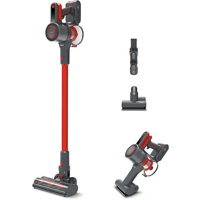 Aspirador escoba - POLTI Forzaspira D-Power SR550, 29,6 V, Depósito 0,6 l, Autonomía 40 min, Rojo