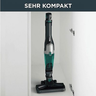 Aspirador escoba - ROWENTA RH1239WO, 145 W, Potencia de succión 200 AirWatt, Depósito 0,4 l, Autonomía 40 min, Negro y azul