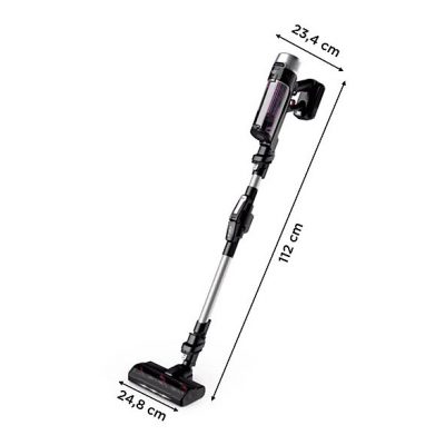 Aspirador escoba - ROWENTA RH2037WO, 250 W, Potencia de succión 100 W, Depósito 0,44 l, Autonomía 45 min, Multicolor