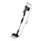 Aspirador escoba - ROWENTA RH2037WO, 250 W, Potencia de succión 100 W, Depósito 0,44 l, Autonomía 45 min, Multicolor