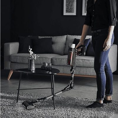 Aspirador escoba - ROWENTA RH2078WO, 250 W, Potencia de succión 100 AirWatt, Depósito 0,4 l, Autonomía 45 min, Negro, Rojo