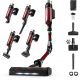 Aspirador escoba - Rowenta RH2079 X-Force Flex 9.60 Animal Care, 200 W, 0.4 L, 45 min, Tecno.Ciclónica, 3 modos, Ultraligera, Especial Mascotas, Roja