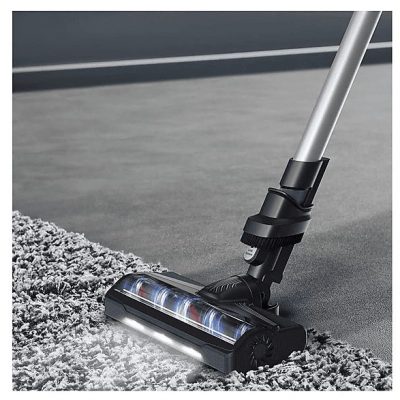 Aspirador escoba - ROWENTA RH6A21WO, 140 W, Potencia de succión 30 AirWatt, Depósito 0,44 l, Autonomía 45 min, Morado y aluminio