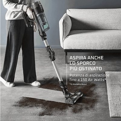 Aspirador escoba - ROWENTA RH9A32WO, 150,00 W, Potencia de succión 150 AirWatt, Depósito 0,65 l, Autonomía 60 min, Aluminio, Verde
