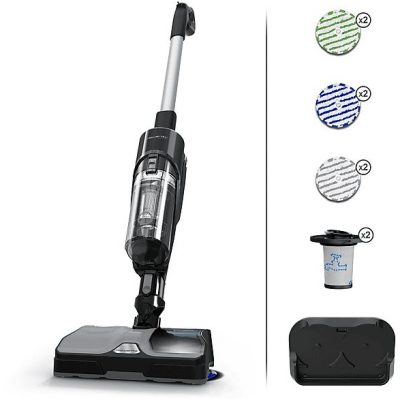 Aspirador escoba - ROWENTA ROWGZ3039WO, 215 W, Potencia de succión 215 W, Depósito 0,55 l, Autonomía 60 min, Negro y gris