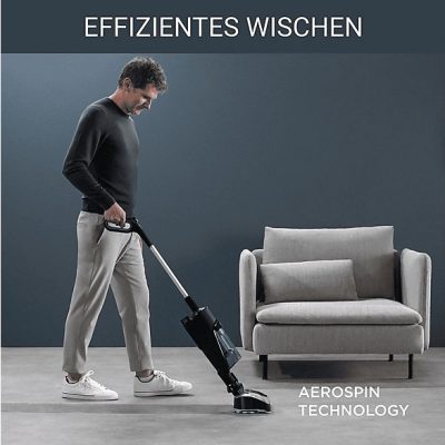 Aspirador escoba - ROWENTA ROWGZ3039WO, 215 W, Potencia de succión 215 W, Depósito 0,55 l, Autonomía 60 min, Negro y gris