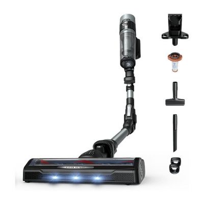 Aspirador escoba - Rowenta X-Force Flex 10.80, Potencia succión 120 AW, 300 W, 60 min autonomía, Cepillo multisuperficie, Limpieza inteligente, Verde
