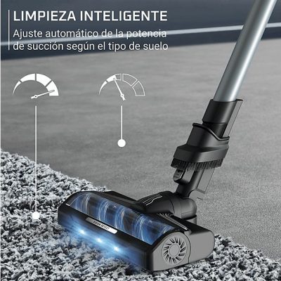 Aspirador escoba - Rowenta X-Force Flex 10.80, Potencia succión 120 AW, 300 W, 60 min autonomía, Cepillo multisuperficie, Limpieza inteligente, Verde
