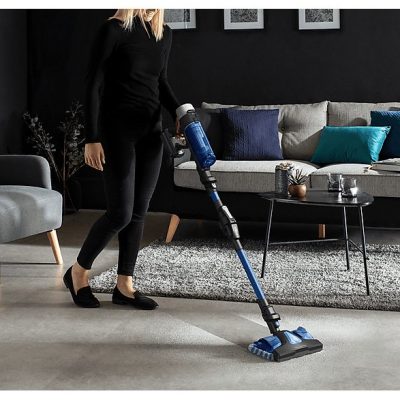 Aspirador escoba - ROWENTA X-Force Flex 9.60 Aqua RH20C4, 250 W, Potencia de succión 100 AirWatt, Depósito 0,4 l, Autonomía 60 min, Azul