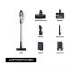 Aspirador escoba - Samsung VS15A60AGR5/WA Jet 65 Pet, 150 WA, Digital Inverter, 40 min, Sin cable, Silver