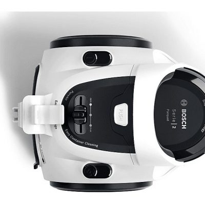 Aspirador sin bolsa - BOSCH BGS05A322, 700 W, Depósito 0,4 l, Negro, Blanco