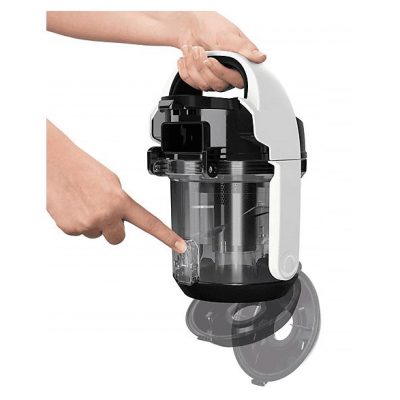 Aspirador sin bolsa - BOSCH BGS05A322, 700 W, Depósito 0,4 l, Negro, Blanco