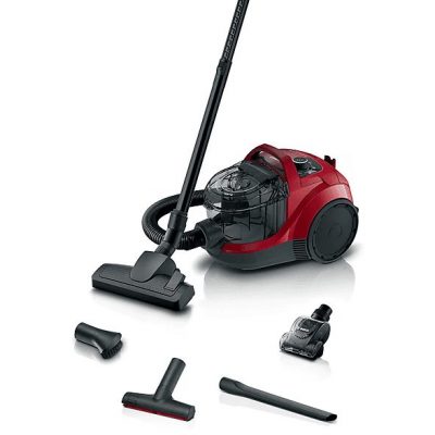 Aspirador sin bolsa - BOSCH BGS21CAR, 750 W, Depósito 2 l, Rojo