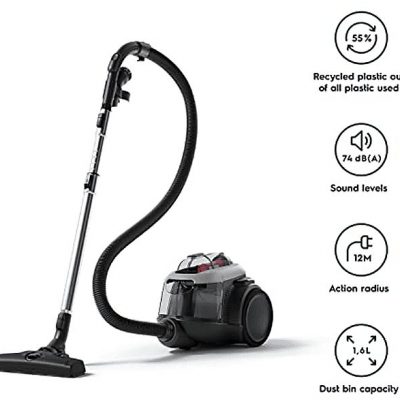 Aspirador sin bolsa - ELECTROLUX 900 258 548, 700 W, Potencia de succión 700 W, Depósito 1,6 l, Gris