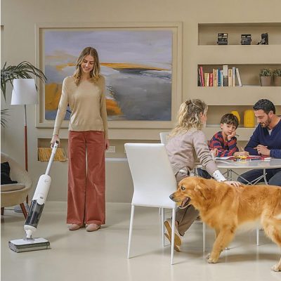 Aspirador sin bolsa - HOOVER 36800001, 220 W, Potencia de succión 35 AirWatt, Depósito 0.6, Bicolor