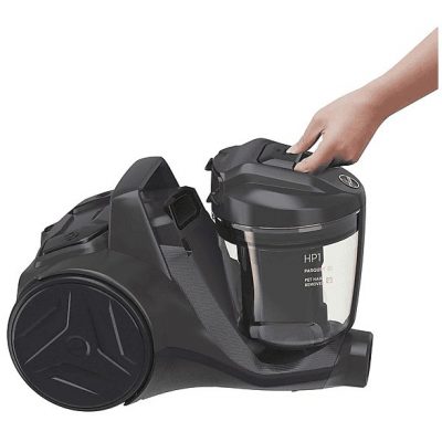 Aspirador sin bolsa - HOOVER HP120PET 011, 700 W, Depósito 2 l, Gris