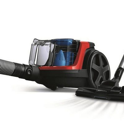 Aspirador sin bolsa - PHILIPS PowerPro Compact FC9330, 900 W, Depósito 1,5 l, Negro