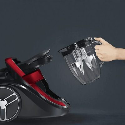 Aspirador sin bolsa - ROWENTA Silence Force RO7933, 500 W, Depósito 2,5 l, Red, Black