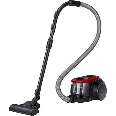 Aspirador sin bolsa - SAMSUNG VC07M2110SR, 700 W, Potencia de succión 180 AirWatt, Depósito 1,5 l, Negro, Rojo