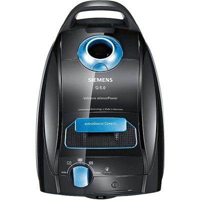 Aspirador sin bolsa - SIEMENS VSQ5X1230, 850 W, Depósito 4,5 l, Negro