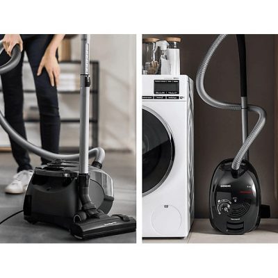 Aspirador sin bolsa - SIEMENS VSZ3XTRM11, 850 W, Depósito 4 l, Negro