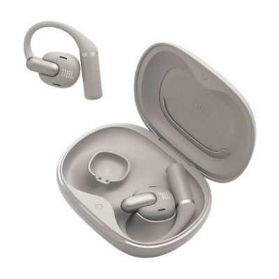 Auriculares conducción de aire - JBL Sense Pro, 38h Autonomía, Open-ear, Gancho Ajustable, 4 Micrófonos, Gris