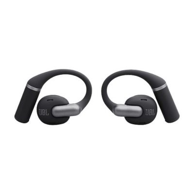 Auriculares conducción de aire - JBL Sense Pro, 38h Autonomía, Open-ear, Gancho Ajustable, 4 Micrófonos, Negro