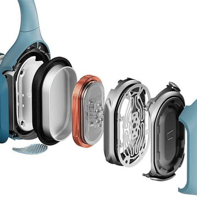 Auriculares conducción ósea  - OpenRun Pro SHOKZ, Control remoto, Bluetooth, Blue