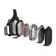 Auriculares conducción ósea  - Openrun Pro SHOKZ, Control remoto, Bluetooth, Negro