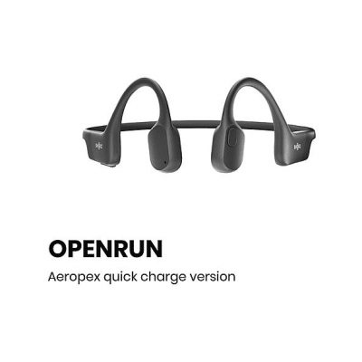 Auriculares conducción ósea  - OPENRUN SHOKZ, Control remoto, Bluetooth, Negro