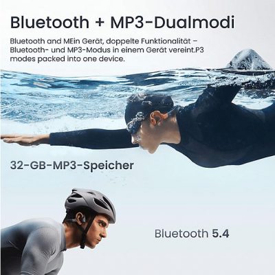 Auriculares conducción ósea  - OpenSwim Pro SHOKZ, Control remoto, Bluetooth, Red