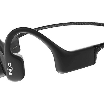 Auriculares conducción ósea  - OpenSwim SHOKZ, Control remoto, Bluetooth, Negro