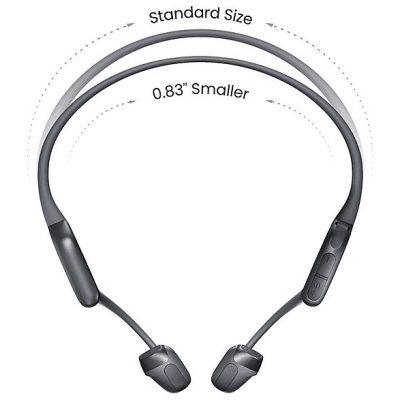 Auriculares conducción ósea - Shokz OpenRun Pro 2 Mini, Banda para el cuello, Bluetooth, 12h Autonomía, DualPitch, IP55, Negro