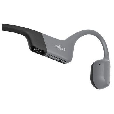 Auriculares conducción ósea - Shokz OpenSwim Pro, Banda para el cuello, Bluetooth/MP3, Carga por USB-C, IP68, Gris