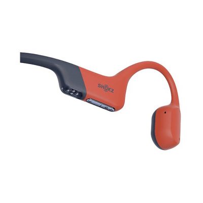 Auriculares conducción ósea - Shokz OpenSwim Pro, Banda para el cuello, Bluetooth/MP3, Carga por USB-C, IP68, Rojo