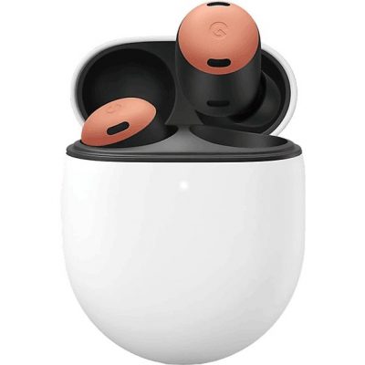 Auriculares de botón - Google Pixel Buds Pro, 11h Autonomía de reproducción, Estuche de carga USB-C, Resistencia IPX4, Coral