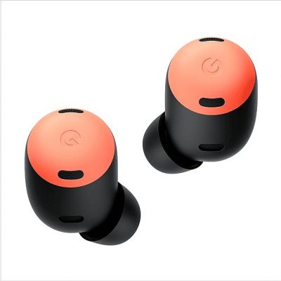 Auriculares de botón - Google Pixel Buds Pro, 11h Autonomía de reproducción, Estuche de carga USB-C, Resistencia IPX4, Coral