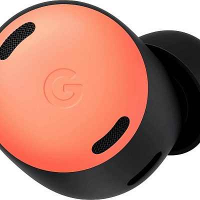 Auriculares de botón - Google Pixel Buds Pro, 11h Autonomía de reproducción, Estuche de carga USB-C, Resistencia IPX4, Coral